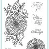 Gina K. Designs Gina K Designs - STAMPS- Decorative Dahlia -Pink Ink Designs Shop Decorative Dahlia Stamp Set 01