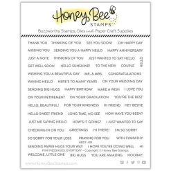 Honey Bee - Mini Messages 6x6 Stamp Set