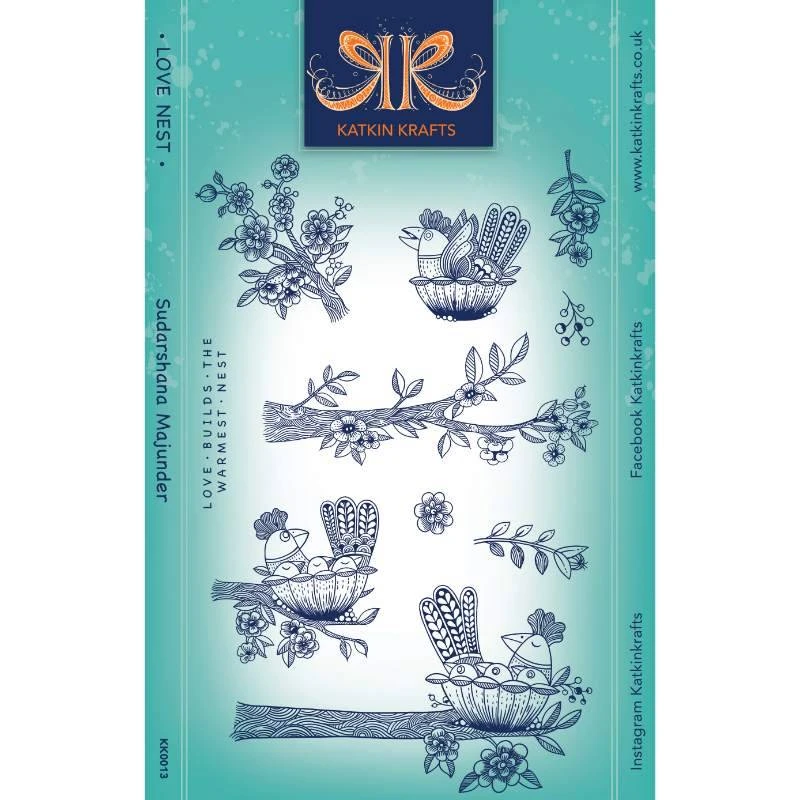 Katkinkrafts Katkin Krafts Love Nest 6 In X 8 In Clear Stamp Set 3 Katkinkrafts Katkin Krafts Love Nest 6 In X 8 In Clear Stamp Set