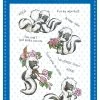 Whimsy Stamps - Odorable Skunks Clear Stamps -Pink Ink Designs Shop Odorable Skunks display 600x600