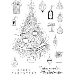 Pink Ink Designs Oh Christmas Tree 6 In X 8 In Clear Stamp Set -Pink Ink Designs Shop PI214 Christmas Tree