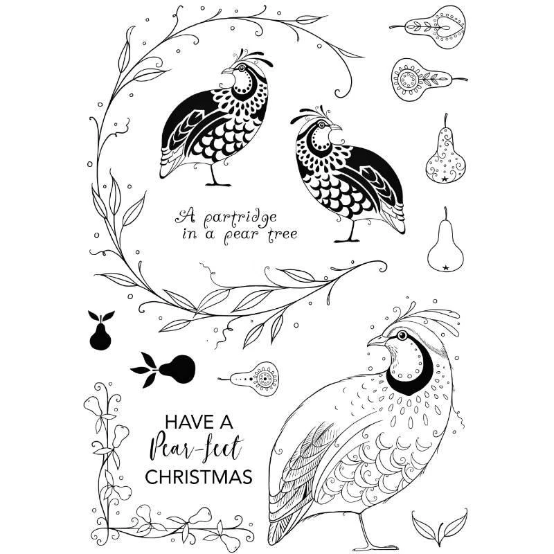 Pink Ink Designs Partridge In A Pear Tree 6 In X 8 In Clear Stamp Set 4 Pink Ink Designs Partridge In A Pear Tree 6 In X 8 In Clear Stamp Set – Bild 2