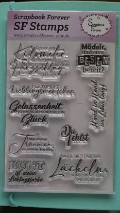 Scrapbook Forever SF Stamps - Sonderedition Texte 2 A6