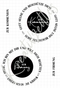 Kreativzeitlos - Becherstempel Kommunion, Firmung A6