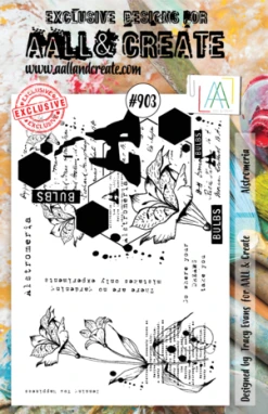 ALL& Create Aall And Create Stamp Set A5 Alstromeria