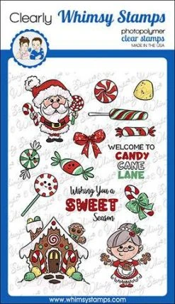 Whimsy Stamps - Candy Cane Lane Clear Stamps