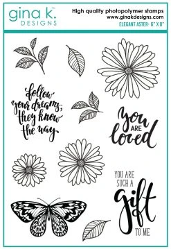 Gina K Designs - Elegant Asters