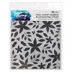 Ranger Simon Hurley Create. Background Stamp Bold Holiday Blooms