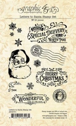 Graphic 45 - Letters To Santa Stamp Sets