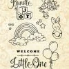 Graphic 45 - Little One Clear Stamps -Pink Ink Designs Shop graphic 45 little one clear stamps 4502607