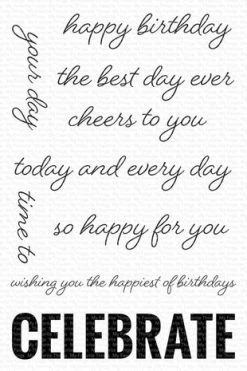 My Favorite Things - Celebrate Big Clear Stamps