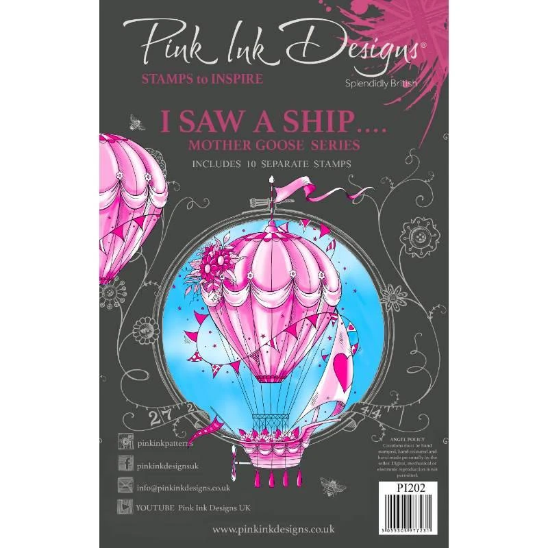 Pink Ink Designs I Saw A Ship… 6 In X 8 In Clear Stamp Set 3 Pink Ink Designs I Saw A Ship… 6 In X 8 In Clear Stamp Set