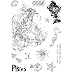 Pink Ink Designs Pisces – The Empath 6 In X 8 In Clear Stamp Set -Pink Ink Designs Shop pi205 pisces2