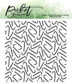 Picket Fence Studios - Candy Canes 4x4 Inch Clear Stamps