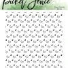 Picket Fence Studios - Flow Of Hearts 4x4 Inch Clear Stamps