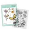 Polkadoodles Hearts And Flowers Butterfly 1 Craft Stamps (8pcs) -Pink Ink Designs Shop polkadoodles hearts and flowers butterfly 1 craft
