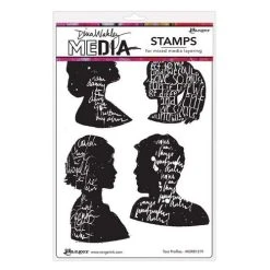 Ranger Dina Wakley MEdia Stamps Text Profiles