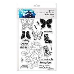 Ranger SH Clearstamps 6x9 Butterfly Kisses