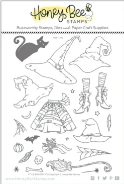 Honey Bee - If The Broom Fits - 6x8 Stamp Set