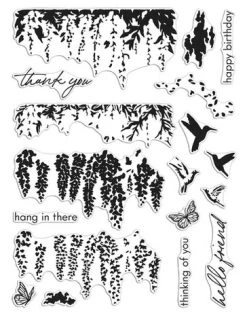 Hero Arts - Wisteria HeroScape Clear Stamp Set