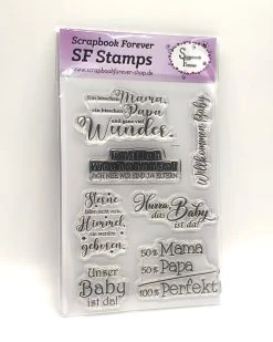 Scrapbook Forever SF Stamps Hurra,das Baby Ist Da!