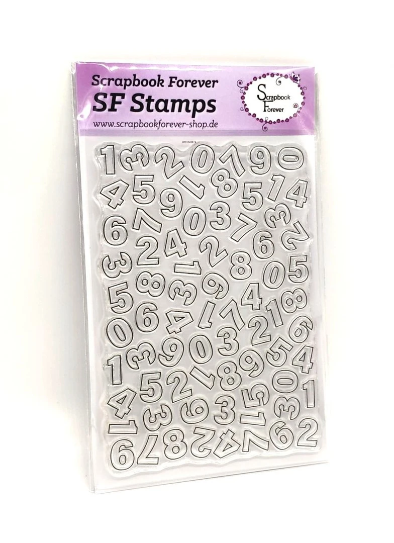 Scrapbook Forever SF Stamps Hintergrundstempel Zahlen 3 Scrapbook Forever SF Stamps Hintergrundstempel Zahlen