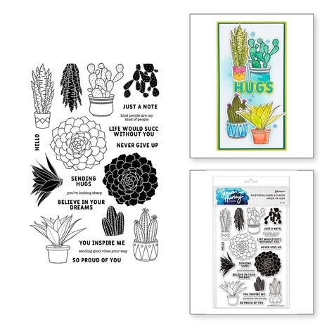 Spellbinders - Succulents Ranger Clear Stamp 3 Spellbinders - Succulents Ranger Clear Stamp