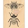 Florilèges Design - Tampon Bois INSECTES MYSTIQUES -Pink Ink Designs Shop tampon bois insectes mystiques