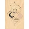 Florilèges Design - Tampon Bois TEMPS LUNAIRE -Pink Ink Designs Shop tampon bois temps lunaire